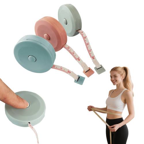 1 3pcs circular measuring tape for measurement retractable and portable with a spring back measuring tape 39 37 inches in length suitable for measuring waist chest and hip circumferences household tape measure