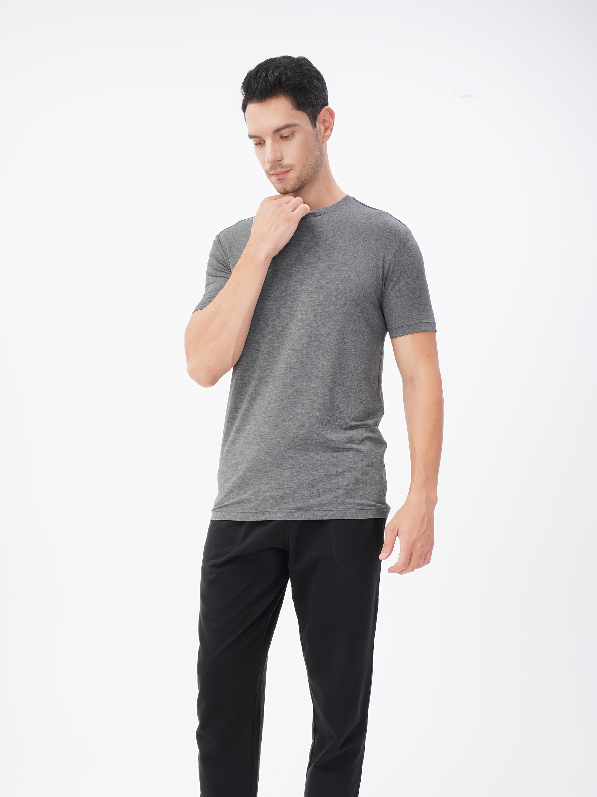 camiseta interior hombre fresca rayón Temu