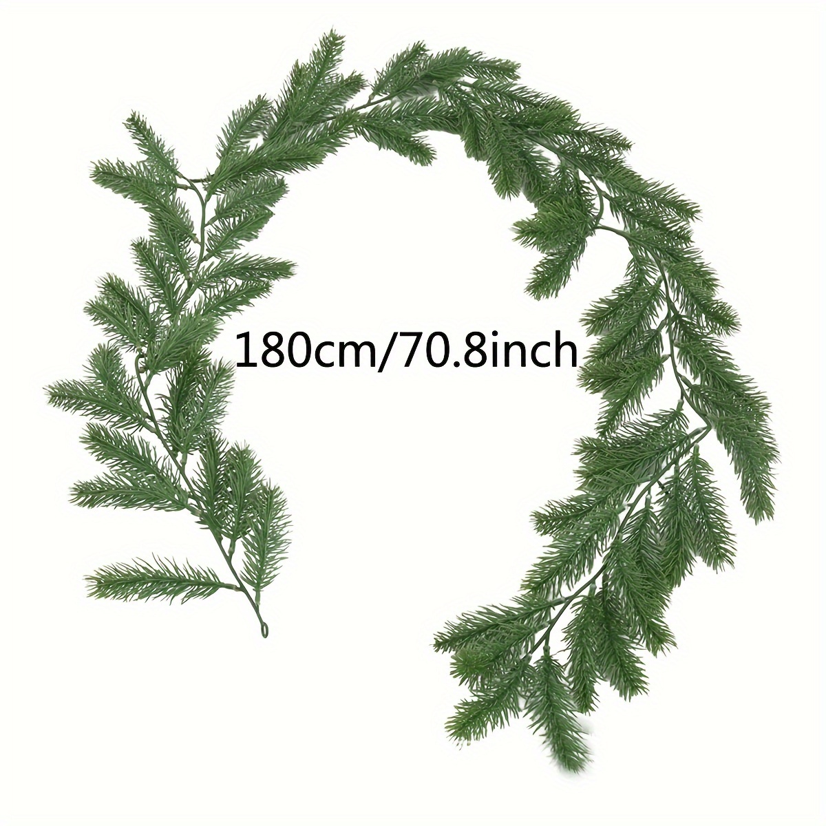 TEMU Touch Christmas Garland - Durable, Lifelike For & Outdoor