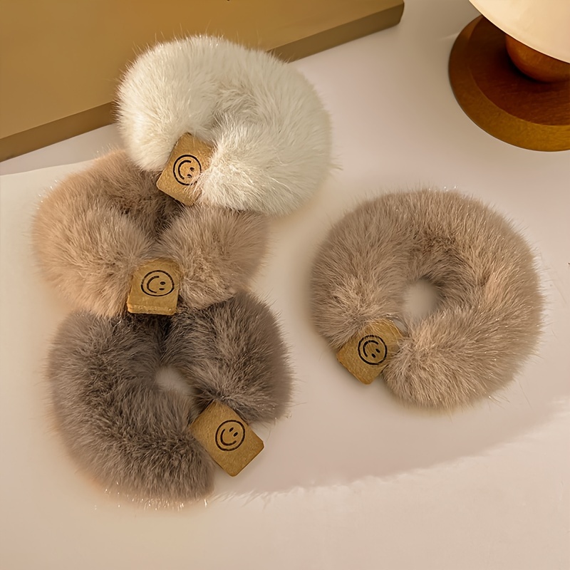 

Ensemble de 2/3/6pcs Anneau de Cheveux en Peluche Melard pour Femmes Love Mark Corde à Cheveux Haute Élasticité et Ne Pas les Cheveux Accessoires de Cheveux Quotidiens pour Automne et Hiver