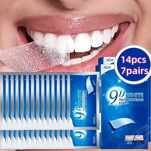 14 pcs teeth 9d strips for daily use deep cleaning strips teeth strips