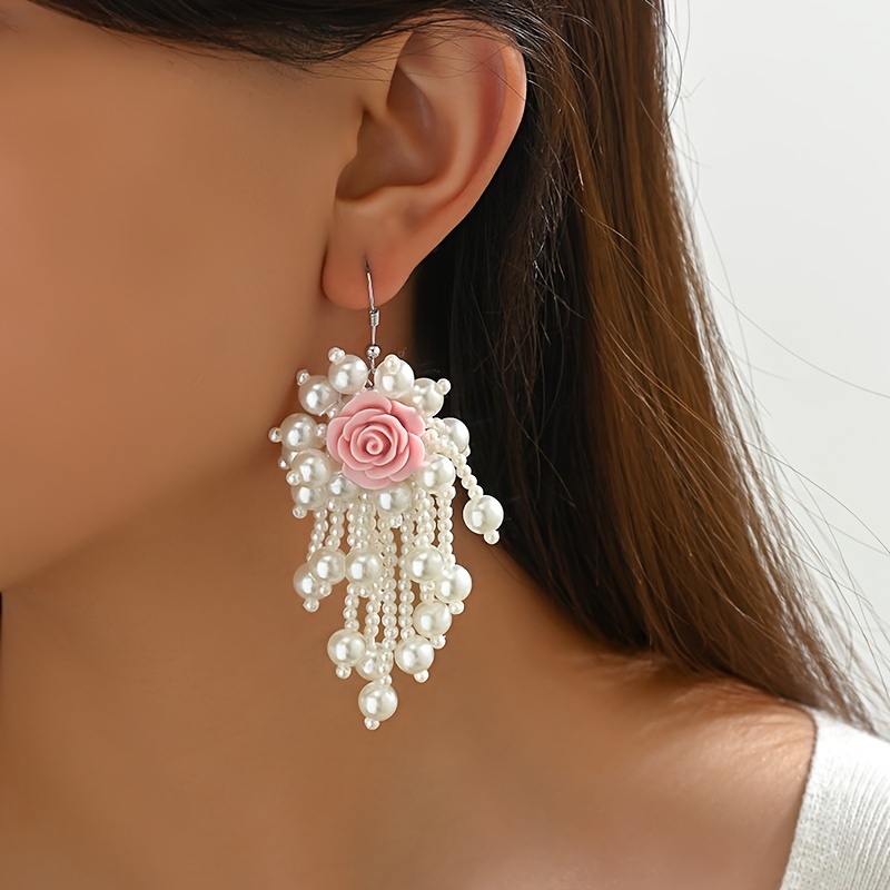 Elegant And Simple Tassel Flower Earrings For Women