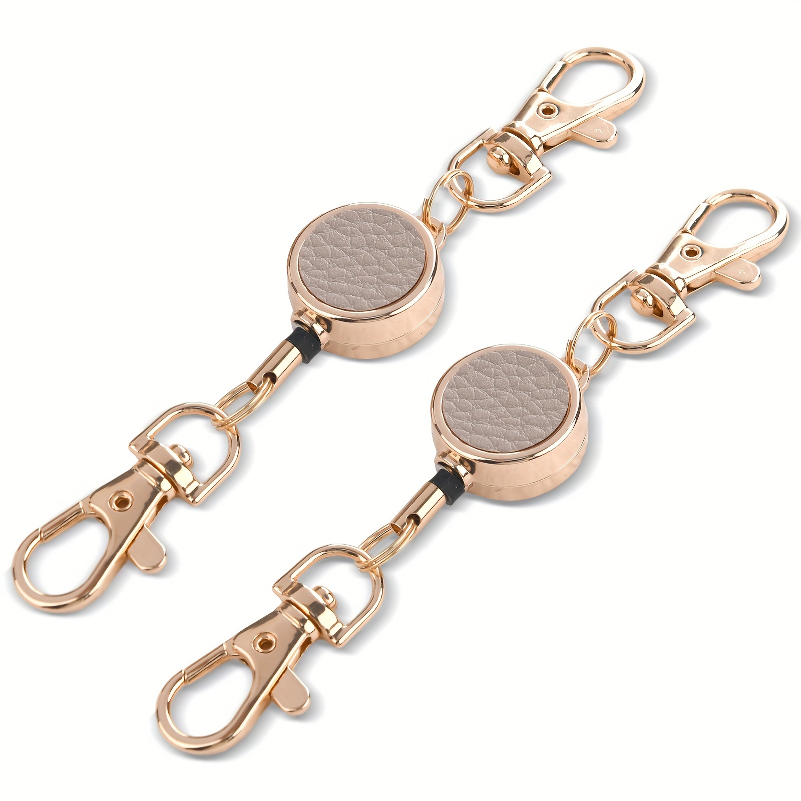 2pcs Of Retractable Rings, Multifunctional Retractable Lanyard, Bag Accessory, Keychain, Easy And Practical, Suitable For Everyday Use
