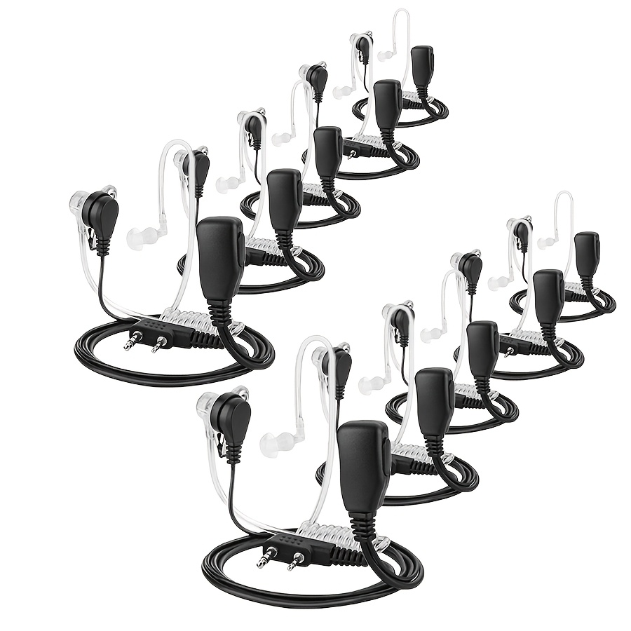 5/10pcs Intercom Earpiece, K Headset For Baofeng, Tyt, Kenwood And More Walkie Talkies