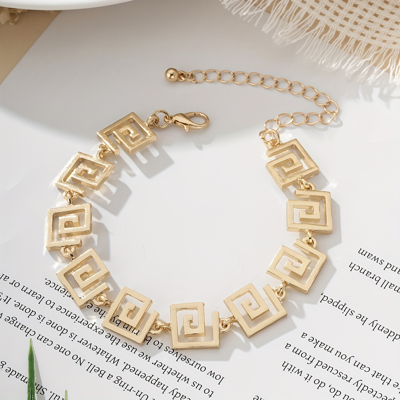 Geometric Chain Ladies Bracelet