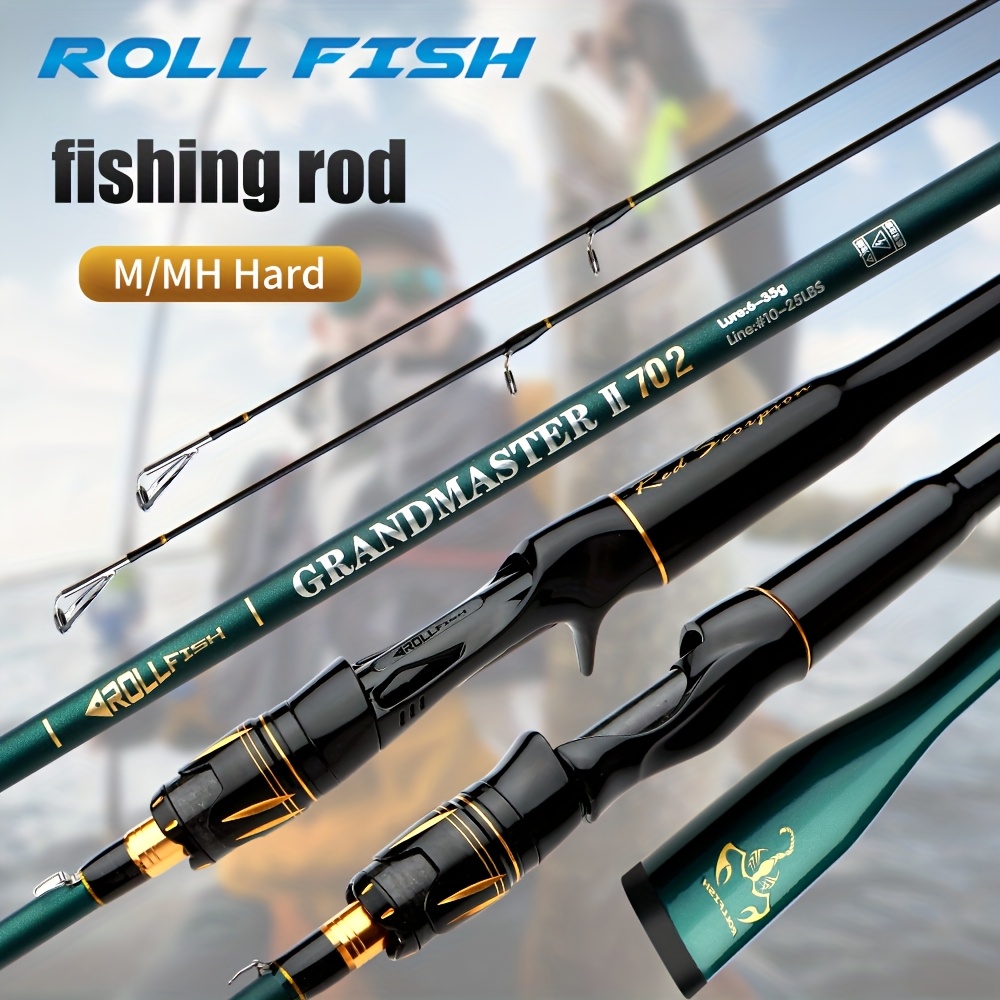 * M/MH * Tips Lure Fishing Rod 70.87/82.68/94.49/106.3inch * Carbon Fiber  Casting & Spinning Fishing Pole for Freshwater and * Lure-weight 6-35g