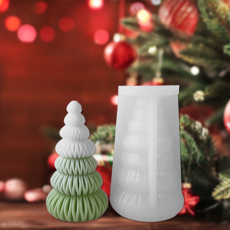 

Christmas Origami Tree Silicone Mold For Candles And Aromatherapy Plaster - Diy Handmade Craft Tool