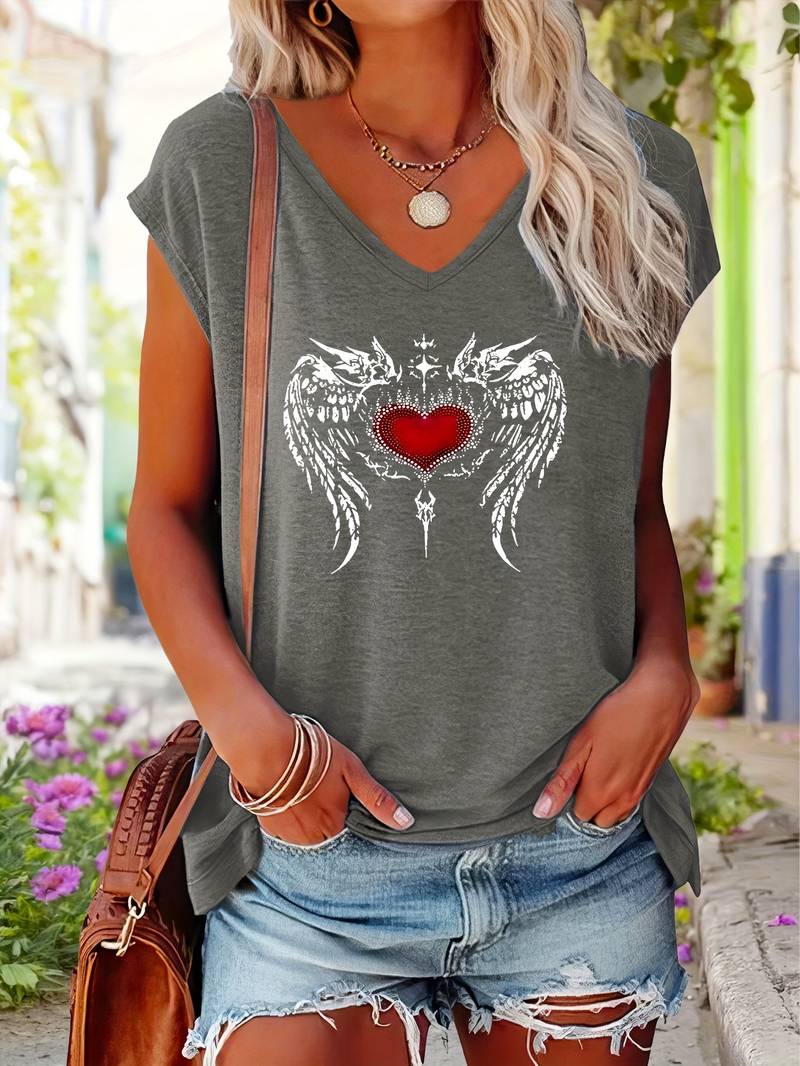 Maglia Donna A Scollo V Con Maniche A Pipistrello – Morbida, Oversize, Taglie Forti 8-26, Rosa Ciliegia 54