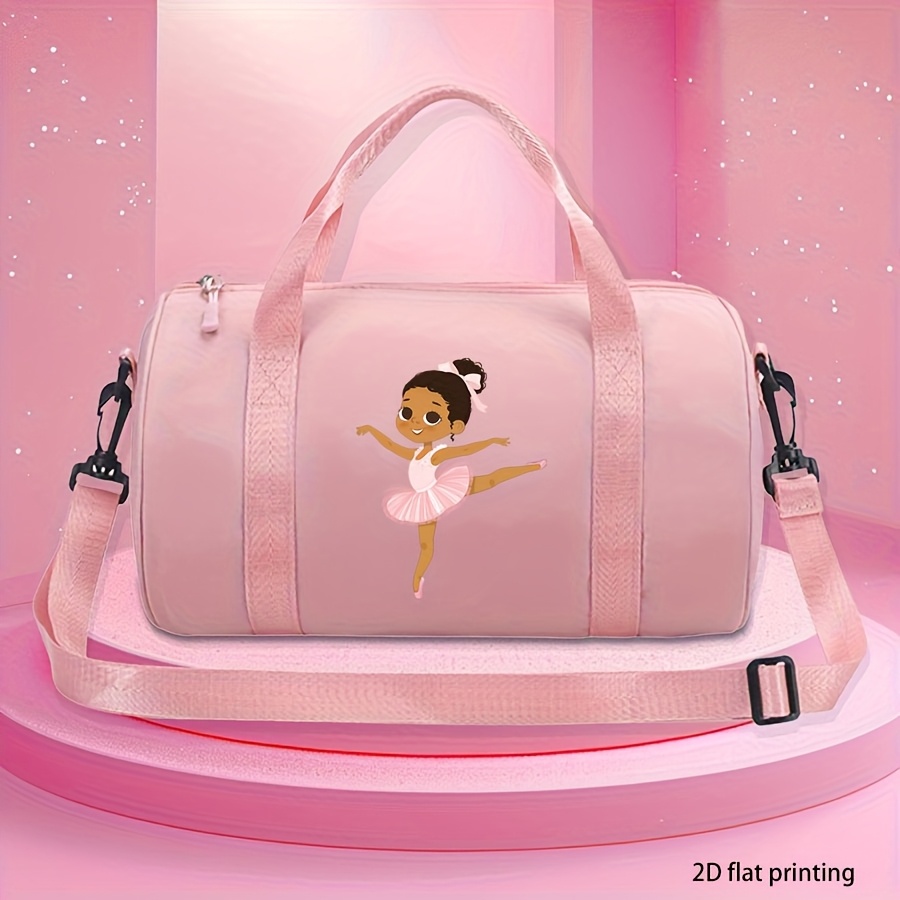Personalized Name Little Ballerina Mini Seersucker Duffle Bag, Girl's