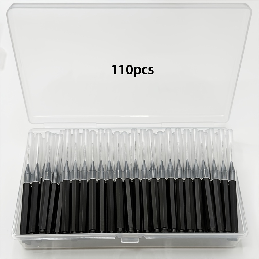 TEMU 110/140 stuks Mini Wenkbrauw- en Wimpersborstels - Buigzame, Wegwerp Make-up Applicators voor Perfecte Wenkbrauwvorming en Mascara Applicatie