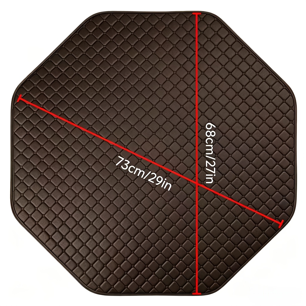 TEMU 1pc Octagonal Checkerboard Pattern Washable Dog Training Pad - Reusable Pet Mat, Washable Cat Sleeping Play Mat, Reusable Octagonal Playpen Mat,