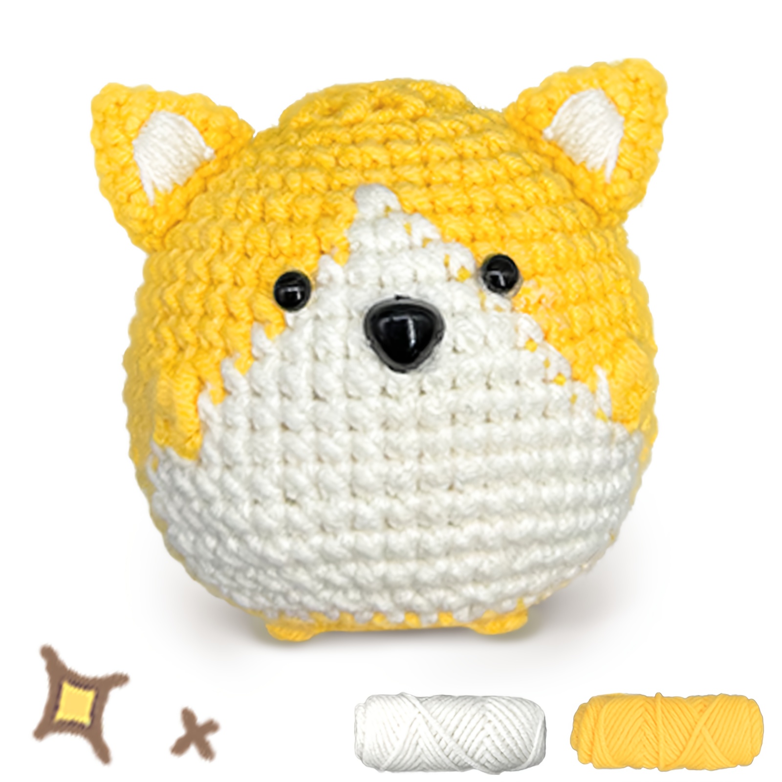 

Beginner Crochet Kit With Video Tutorials - Complete Animal Craft Set For Adults, Includes Cute Designs, Easy-to- Instructions, Fabric Materials (accessories In Assorted Colors)