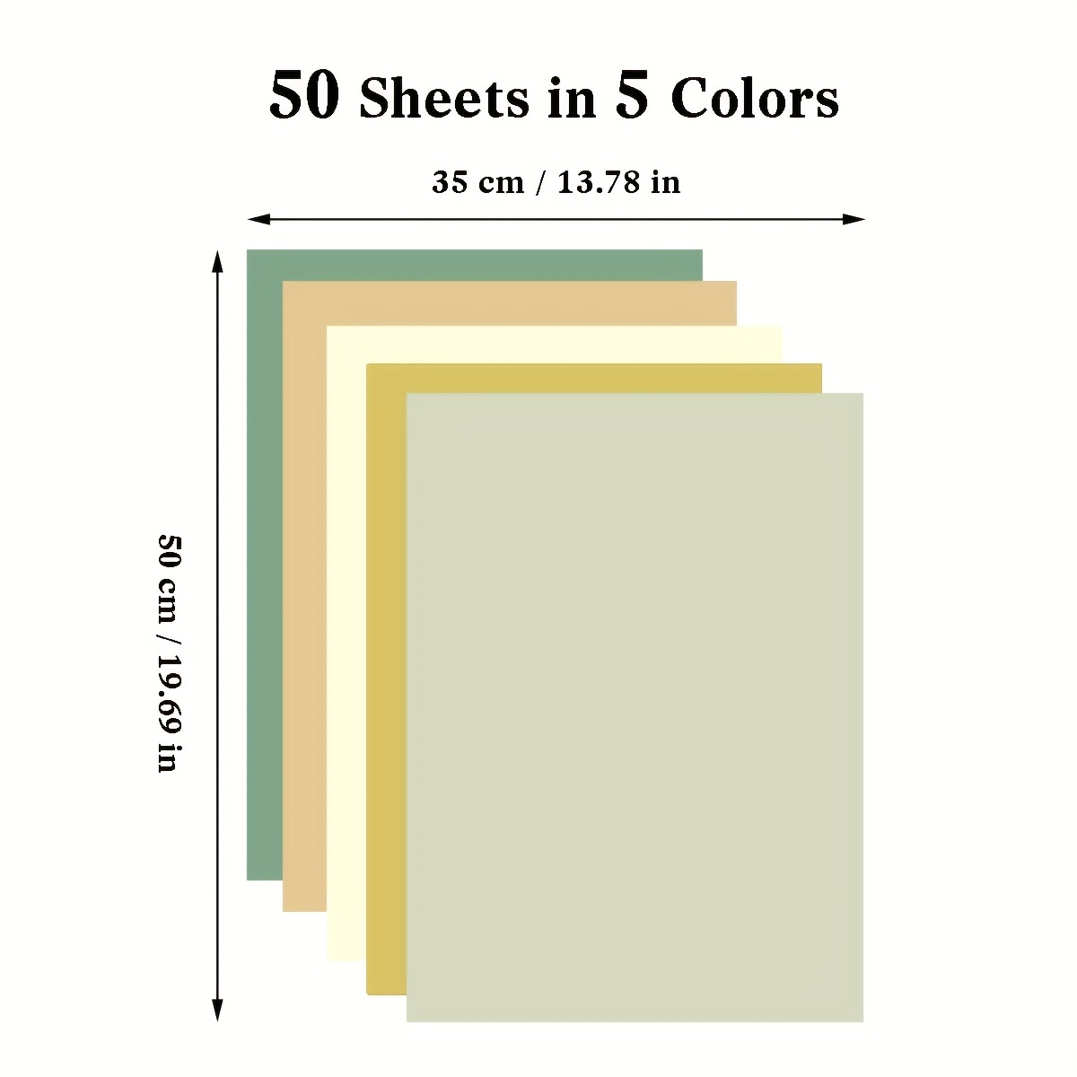 Image of 50 Sheets Gift Tissue Paper Bulk, Green Tissue Paper For Gift Bags Sage Green Golden Beige Wrapping Paper For Baby Shower Wedding Birthday Mother's Crafts, 13.78 X 19.69 Inch