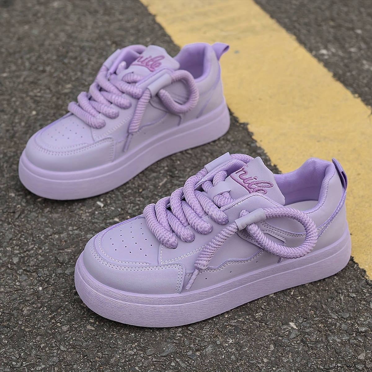 Women'S Bright Pink Casual Sneakers with Chunky Cushioned Sole - 3cm Thick, Lace-Up, Breathable Mesh Upper, All-Day Comfort, Rubber Sole, Low-Top Design, Perfect for Everyday Wear, Casual Footwear | Stylish Lowtops | Durable Rubber Sole, Sneaker
