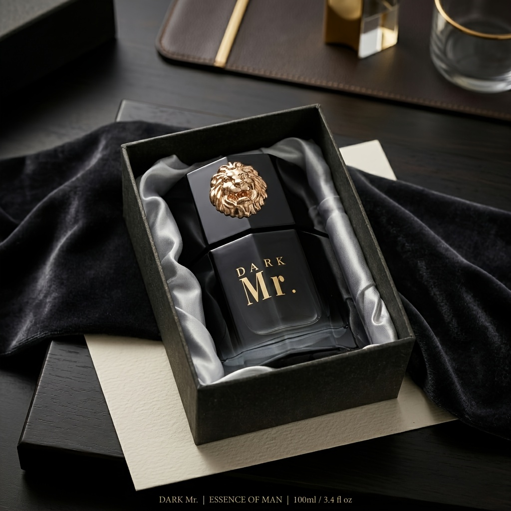 TEMU Eau de Parfum pour Homme 100ml, Idéal pour les Fêtes, de Sport et - Cologne Boisée Longue Tenue avec Emballage en Boîte Rigide, Parfum de 4 à 6