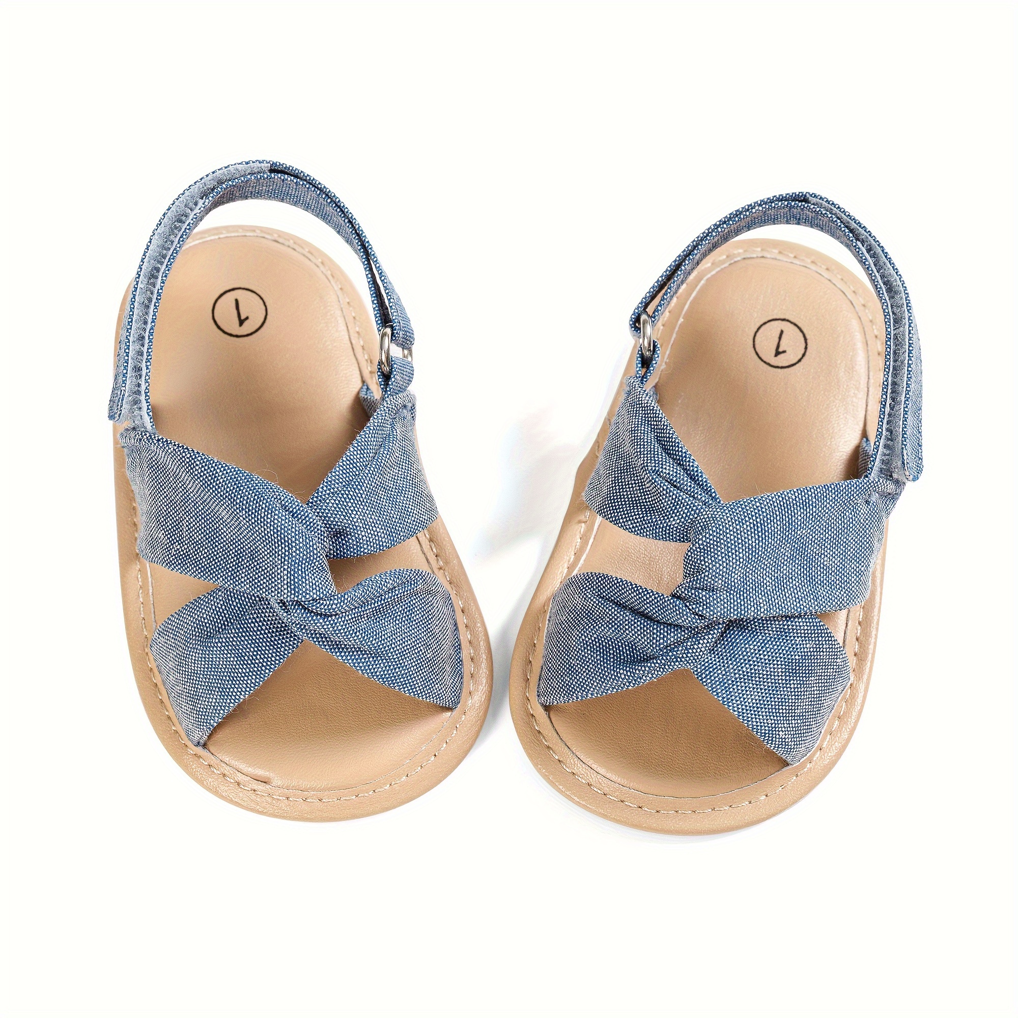 Casual Solid Color Open Toe Sandals For Baby Girls, Breathable Lightweight Walking Shoes For Spring And Summer