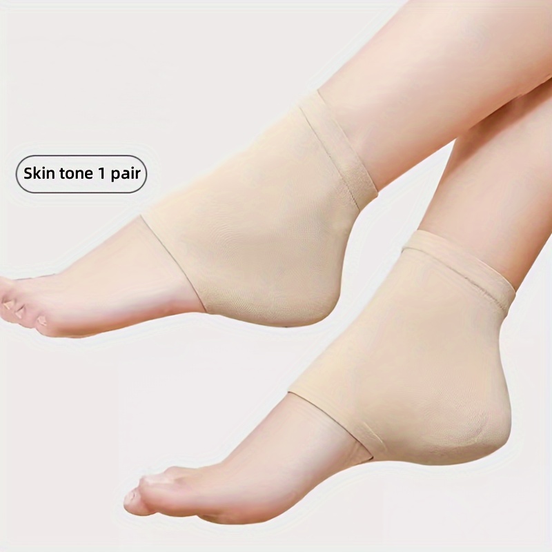 1 Pair Moisturizing Heel Socks with Silicone Gel Protection - Anti-Cracking Soft Callus Relief, Breathable Unisex No-Show Socks for Men & Women, Daily Wear & Athletic Use, Daily Comfort Footwear | Versatile Sock Design | Soft Fabric Construction