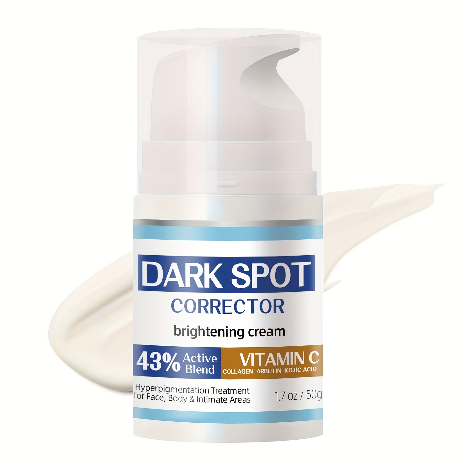 Skin Whitening Cream for Body,Lightening Cream for Intimate Areas and  Bleaching,Vitamin C Dark Spot Remover Corrector for