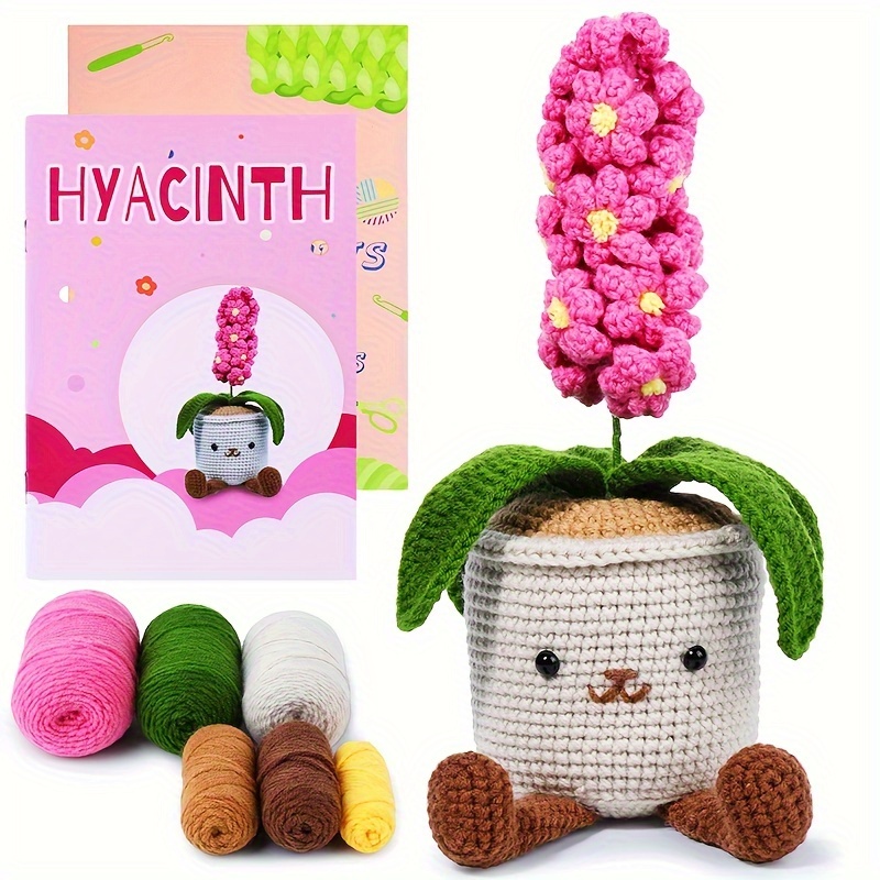 Crochet Kit Beginners Hyacinth Crochet Kit Beginner Crochet - Temu