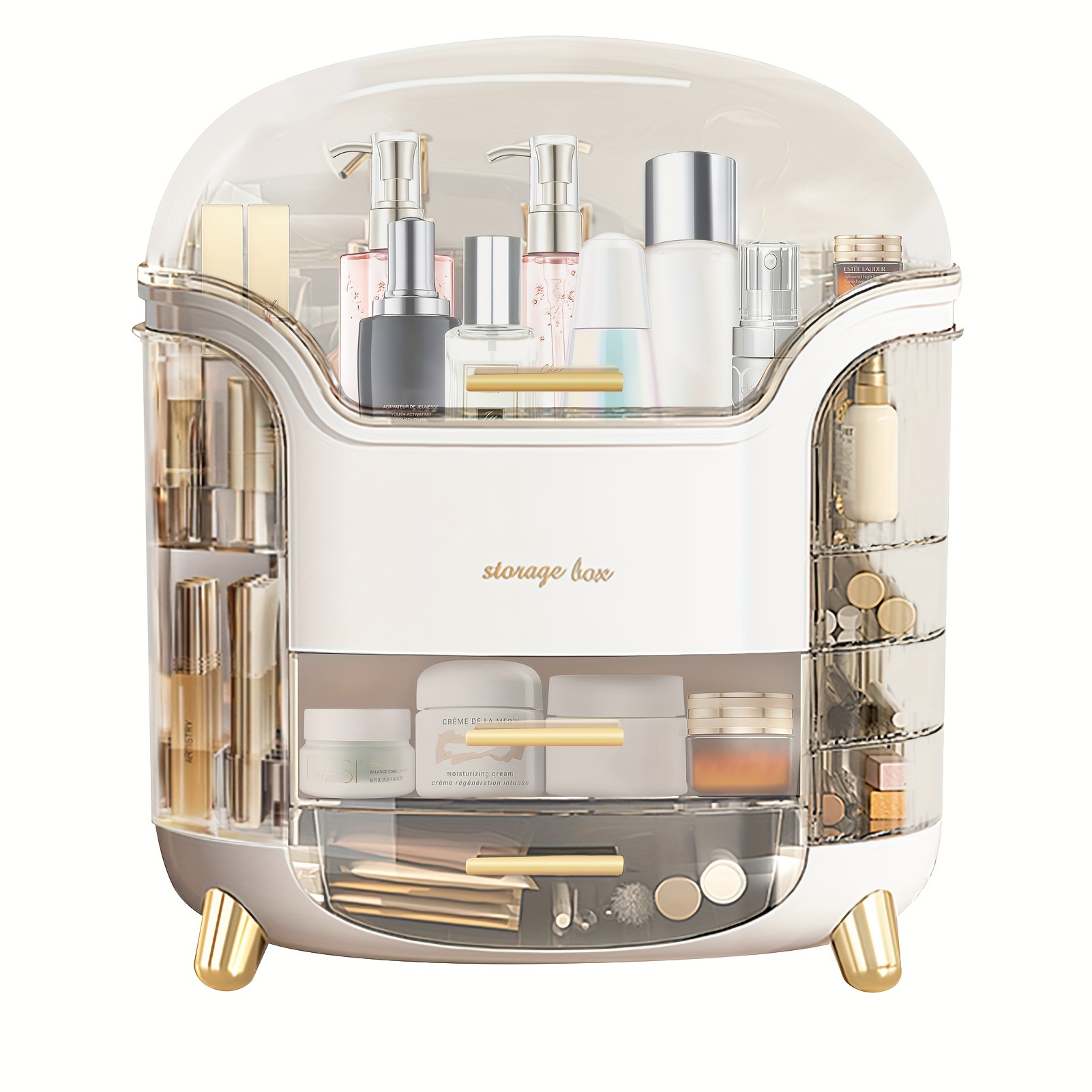 

Makeup Organiser Clear Lid, Organiser Drawers Cosmetic Organisers For Bathroom, Dressingtable Organiser Dustproof