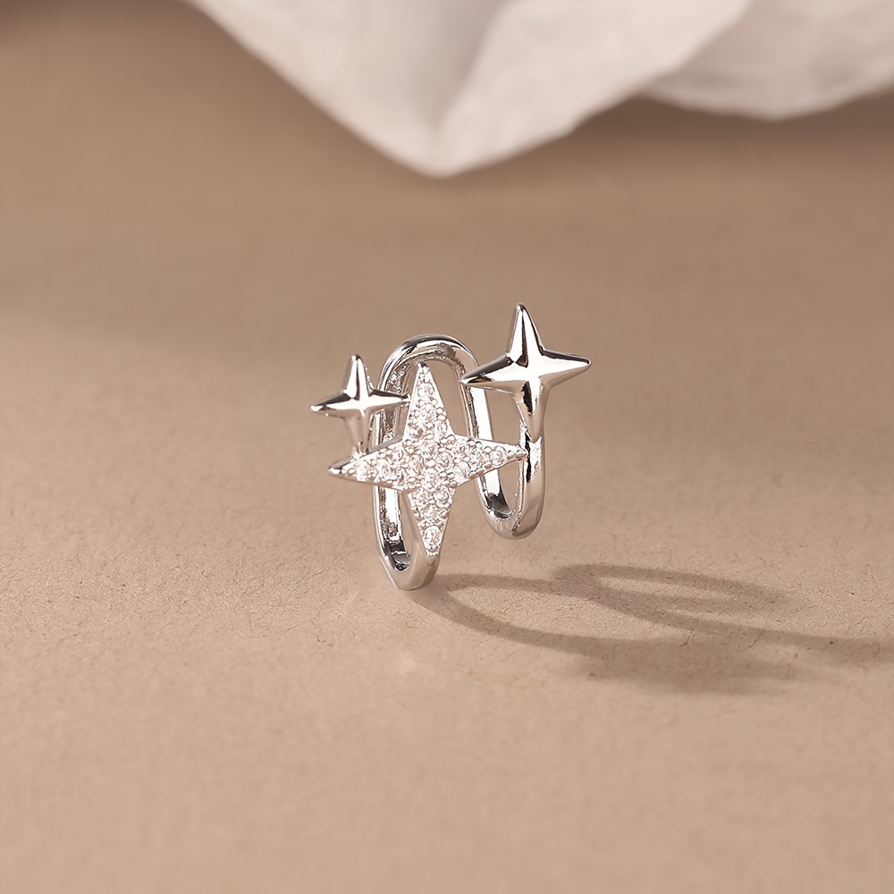 Glittering Star Ear Cuff, Vintage Inspired, No Piercing Needed