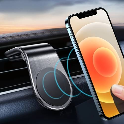 l shaped magnetic phone holder used for car magnet phone holder car mobile holder air outlet holder