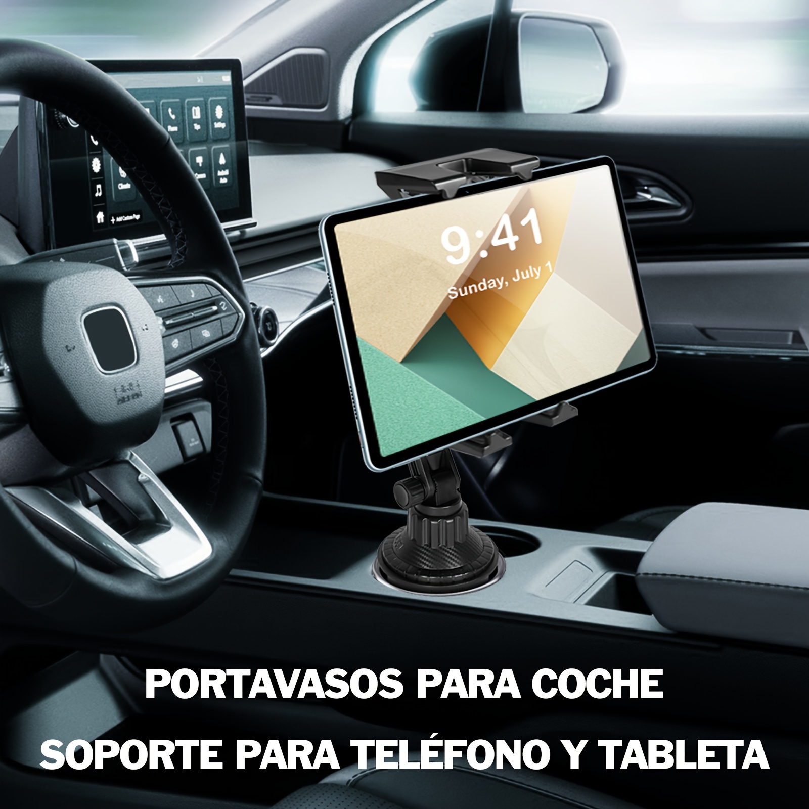 Soporte Tableta Teléfono En Portavasos Coche Base Resistente - Temu