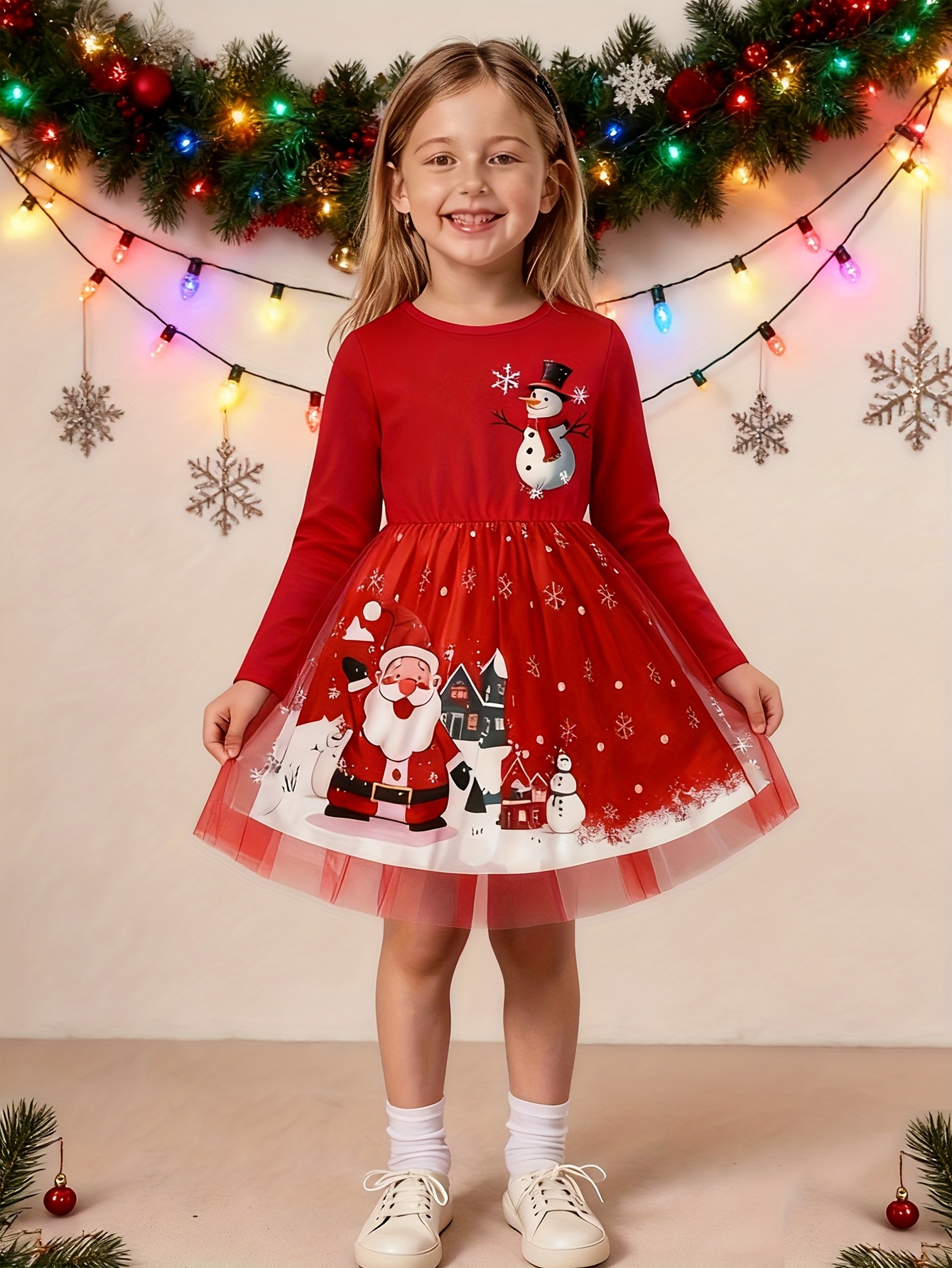 white christmas dresses Ready for Santa Knit Romper 9M main image 0