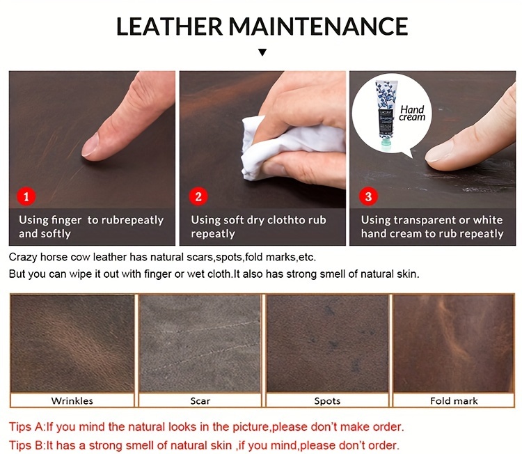 Top Grain Leather Detail