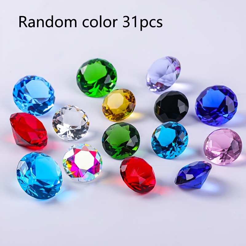 TEMU Fei de colorées mélangées - Parfait pour les bijoux, les coffres de de pirate, les fêtes sur le thème et de piscine (couleur aléatoire)