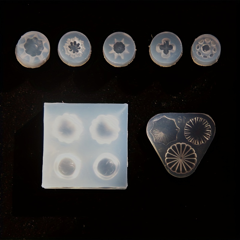 E-shop 7-teiliges 3D Quallen Epoxidharzform Handgefertigt Süß Mini Quallen Anhänger Schmuck Dekoration Mehrere Verschiedene Formen Quallen Bein Quallen