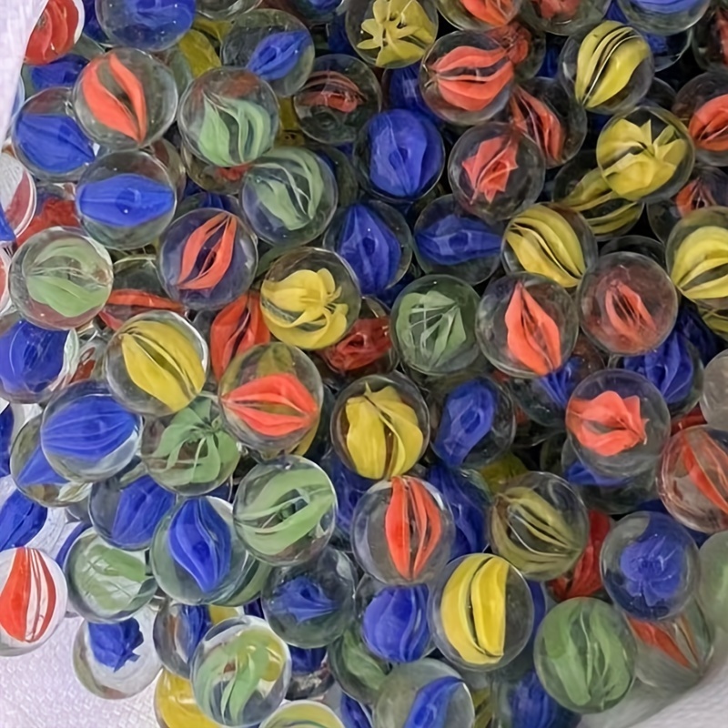 ガラス製ビー玉セット 50個入りカラフルなガラス製ビー玉セット 水槽の装飾 クラフト