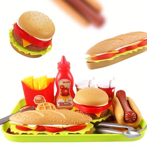 13pcs pretend set childrens imitation toys detachable and plastic toys toy kitchen accessories for pretend play toy knife not role playing toys for christmas or birthday gifts suitable for children boys