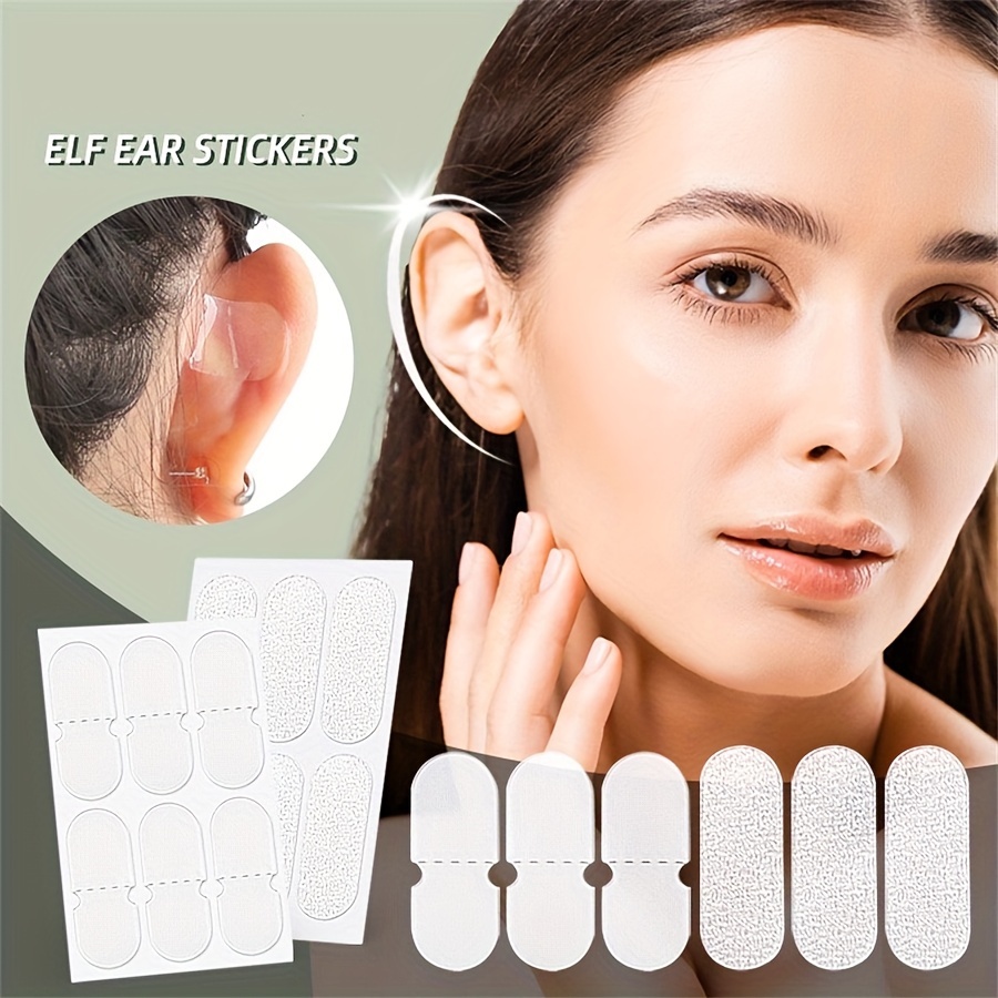 

10pcs Elf Ear Shapers Invisible Lift Adhesive Stickers, Hypoallergenic Ear Support Patches For Cosplay And Face, Transparent Vertical Ear Correctors For Men And Women From Other Materials