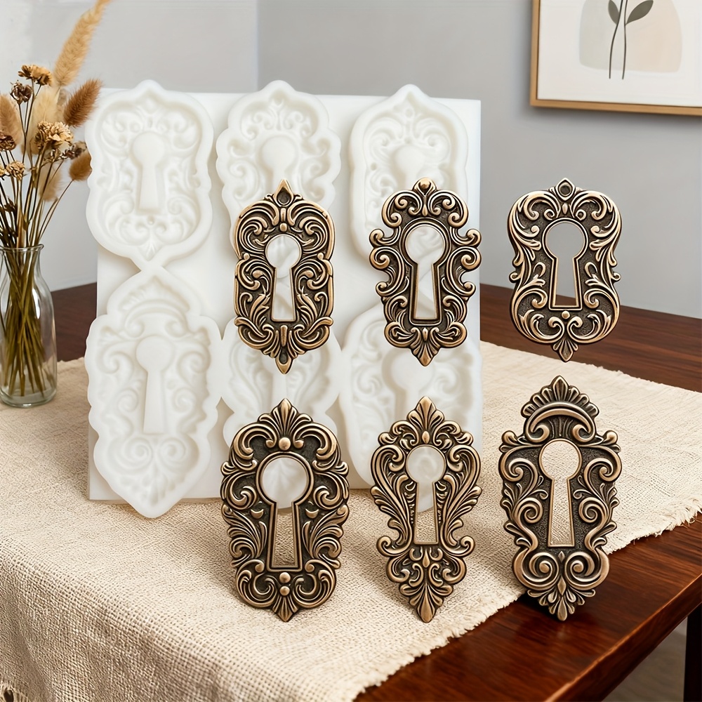 6 door lock silicone mold gothic victorian key ornate - Temu Kuwait