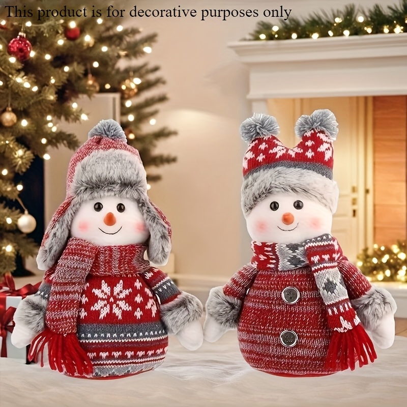 1pc 2pcs christmas decoration christmas tree decoration window decoration with holiday charm new year decoration halloween decoration living room decoration bedroom dining room   decoration bedroom dining room independent christmas decoration modern holiday gift thanksgiving decoration blue and red fabric scene window atmosphere   tabletop decoration   decoration small statue