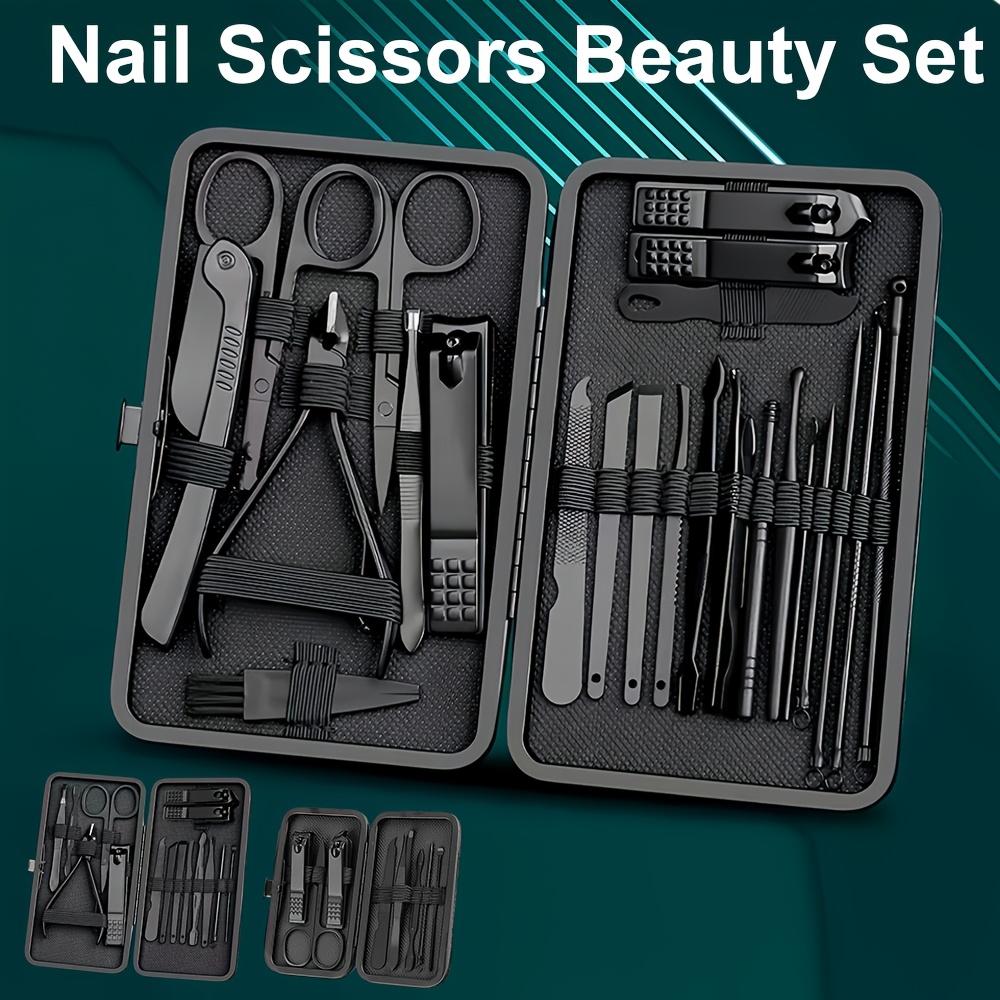 

Set Of 8/15/24 Nail Clippers And Trimming Tools With Portable Travel Case, Trimmer And Scissors Set, Professional Manicure Clippers And Pedicure Set, Travel Trimming Tool Set