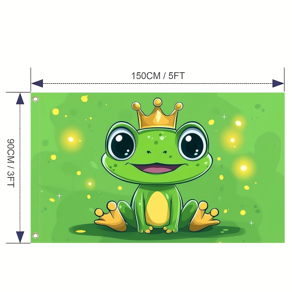 TEMU 1pc, Flag Cartoon, Polyester For For Outdoor Decoration, For Patios And Themed Parties, Ideal For Holiday Parties And