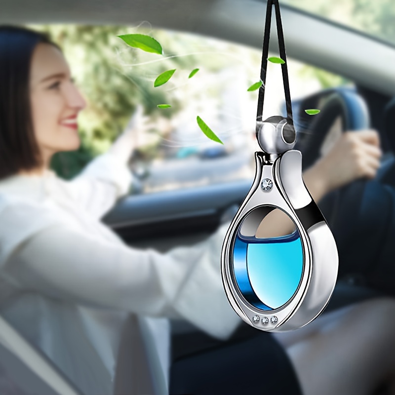 

Air Freshener Pendant - Refillable Metal Bottle With Dropper, Elegant Design For , Perfect Gift Idea