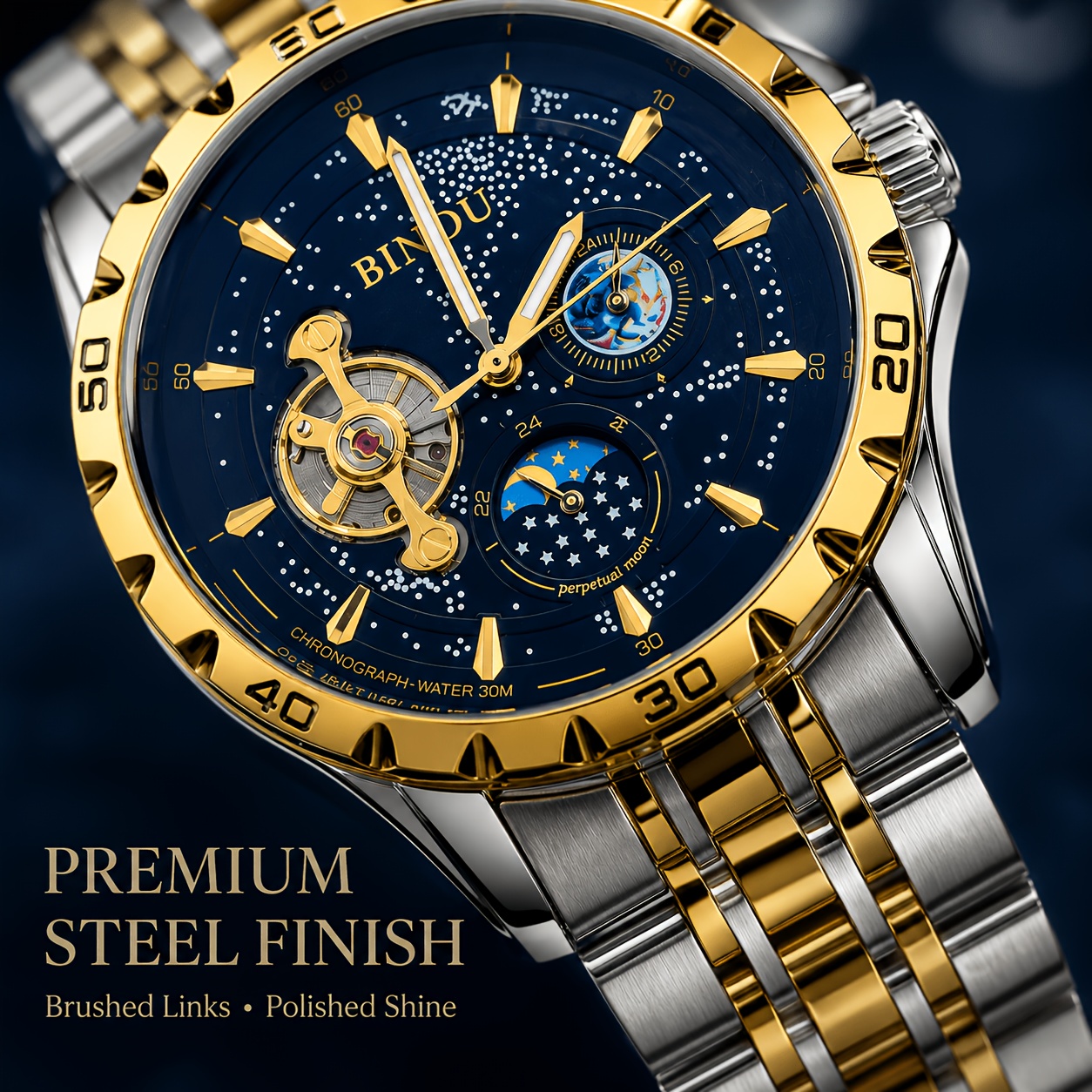 Starry Night Luminous Automatic Mechanical Watch, Unisex