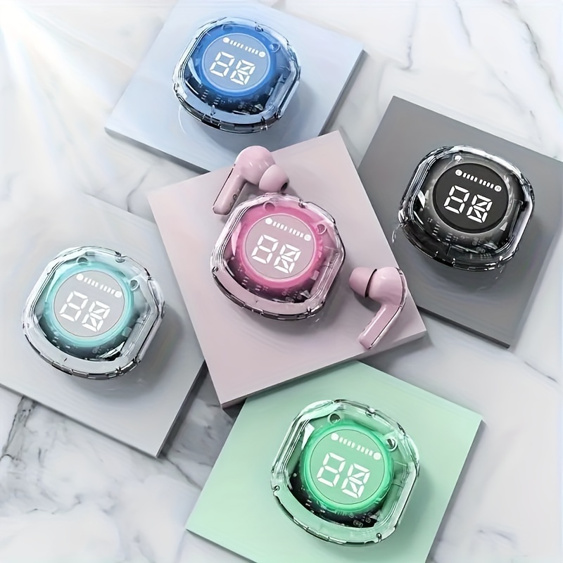 

2023 New Wireless Earbuds: Cool Colors, Touch Buttons, Digital Display, And Long Battery Life - Perfect For Holiday Gifts