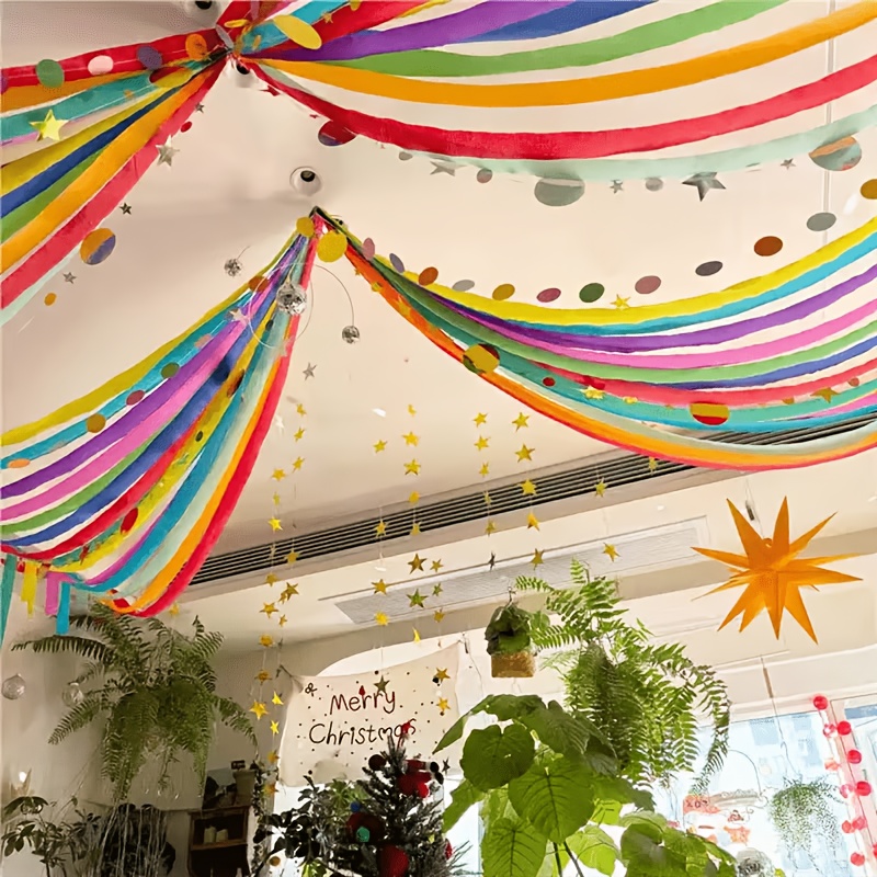 colored paper ribbons