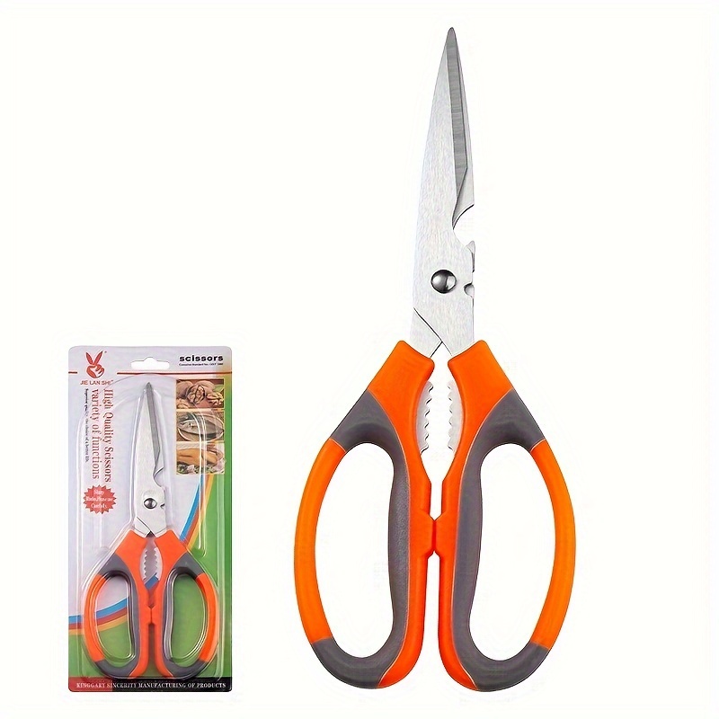 EN FISHING TOOLS Scissors, Stainless Steel, Multi purpose, Anti rust make  it last longer, Fish Scaler, Vegetable Peeler, Nut cracker, Bottle Opener,  Screwdriver, Detachable, High Quality 9.5″ Inch