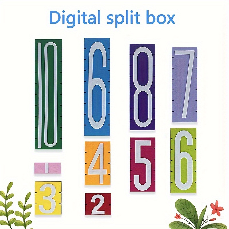 Image of 1 Set Of Digital Addition And Subtraction Block Teaching Aids, Educational Model Toys For School And Kindergarten To Thinking Skills