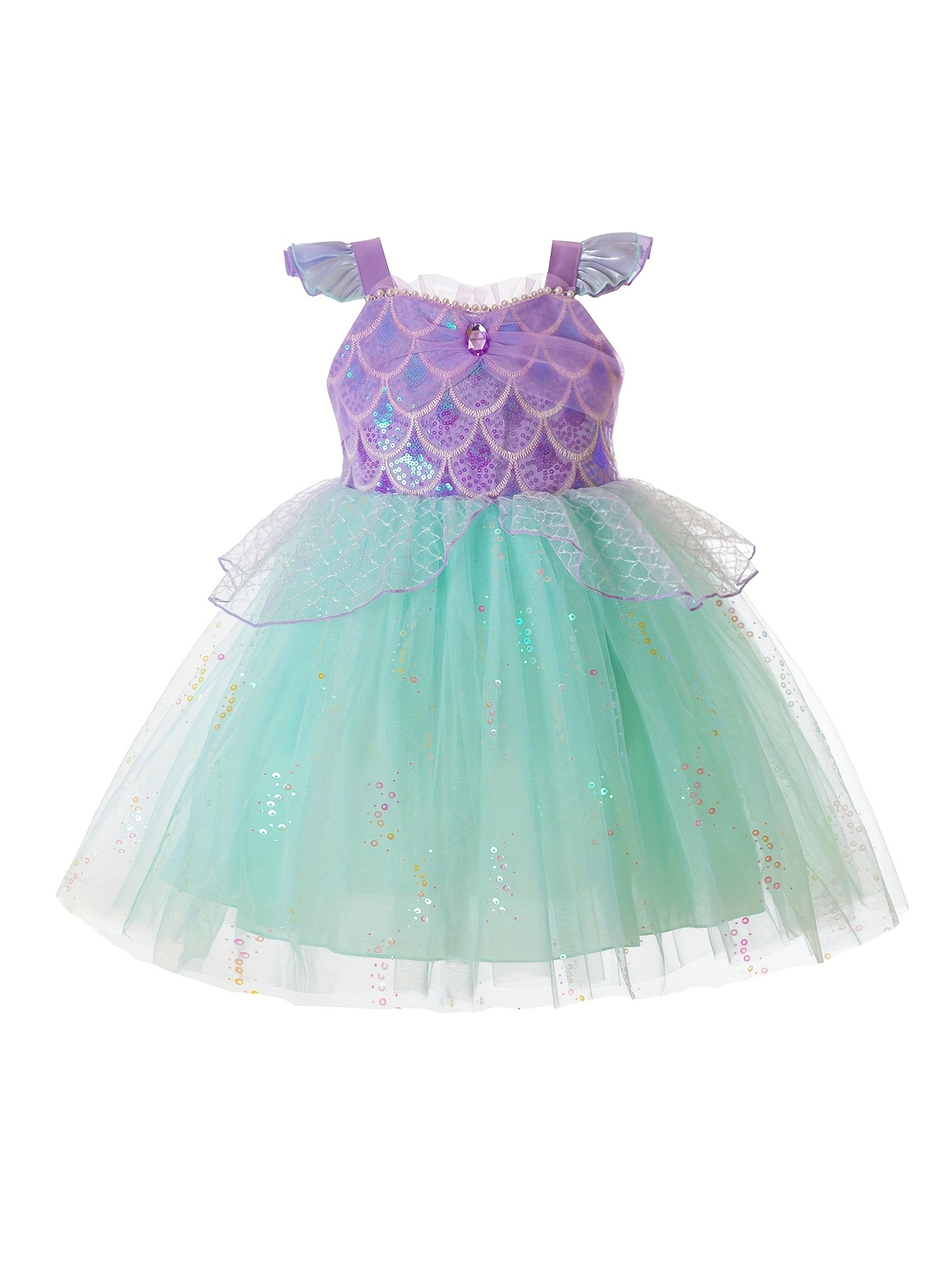 fitted lace wedding dress Amazon.com: COTRIO Mermaid Tutu Dress Girls Birthday Party Princess Dress  Halloween Costume Outfits Toddler Kids Mermaid Starfish Tulle Tutu Skirt  (5-6 Years, Light Purple) : Clothing, Shoes & Jewelry