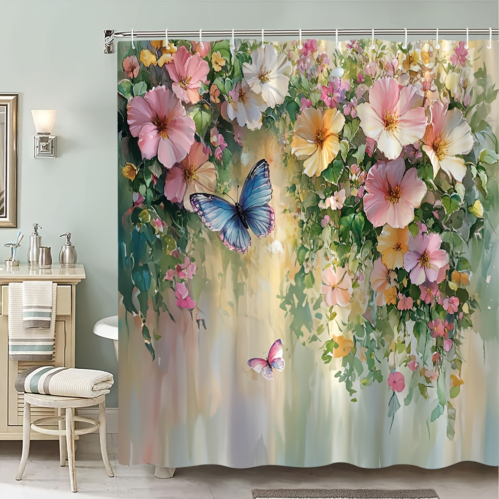 

& Shower Curtain - 70x70in, Includes , Polyester Bathroom Decor