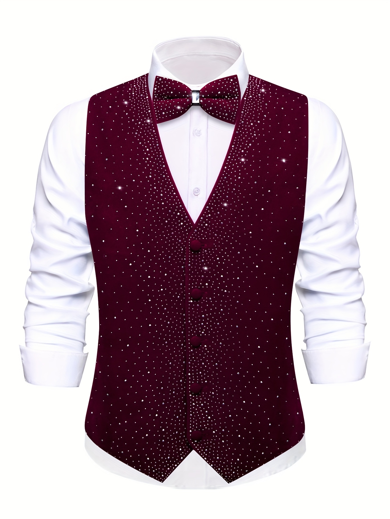 elegant mens wedding party suit vest set sparkling Temu Germany