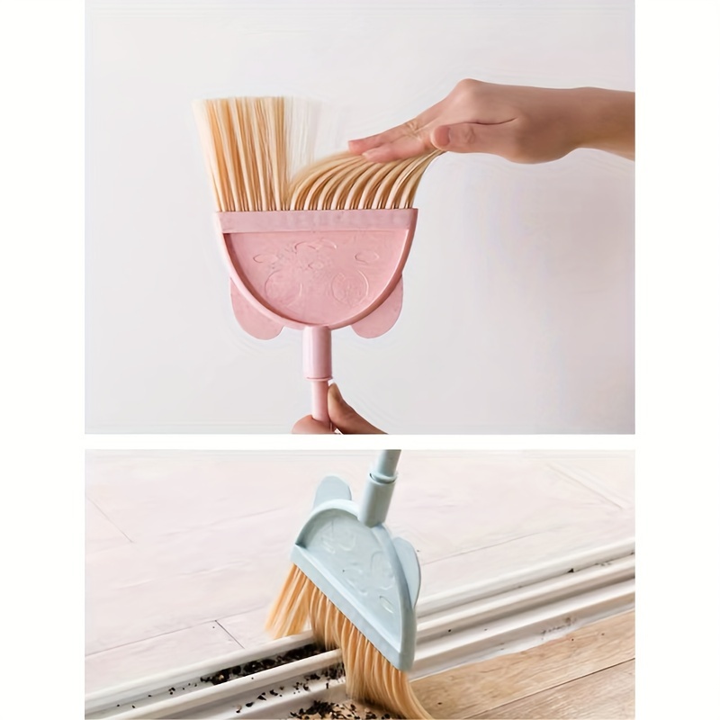 

1set, Cute Cartoon Broom And Dustpan Set, Portable Small Broom And Dustpan, Floor Cleaning Tool, Sweeping Floor Gadgets, For Home, Cleaning Supplies, Cleaning Tool