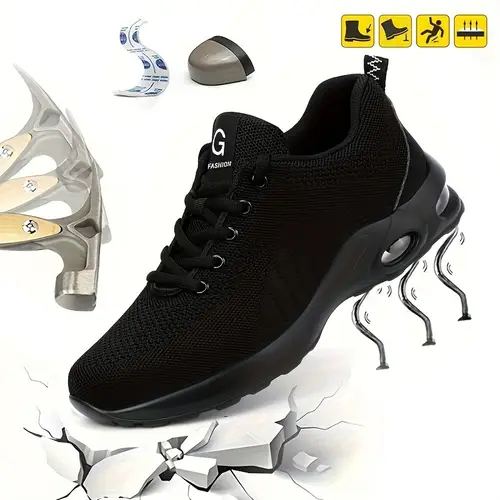 puncture resistant lightweight air cushion safety shoes