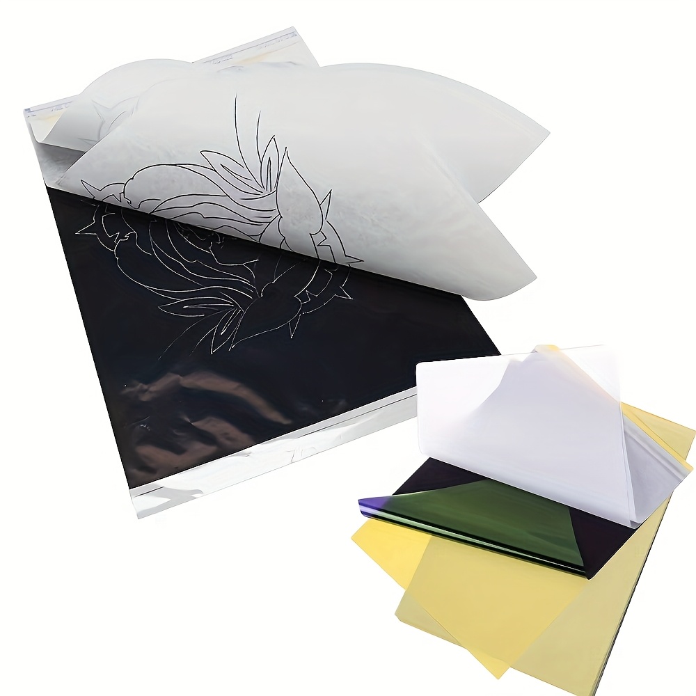     tattoo transfer paper 20 30 50 100 sheets heat sensitive no battery needed compatible with carbon copiers ideal for all   transfers designs effortlessly